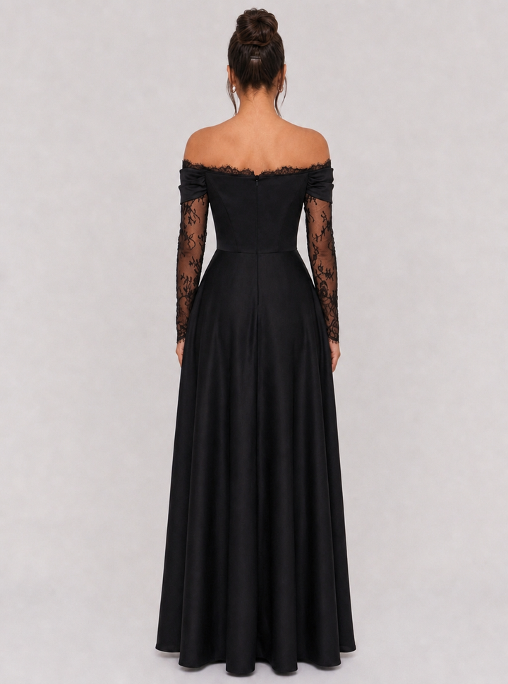 Celestine Lace Sleeve Maxi Dress