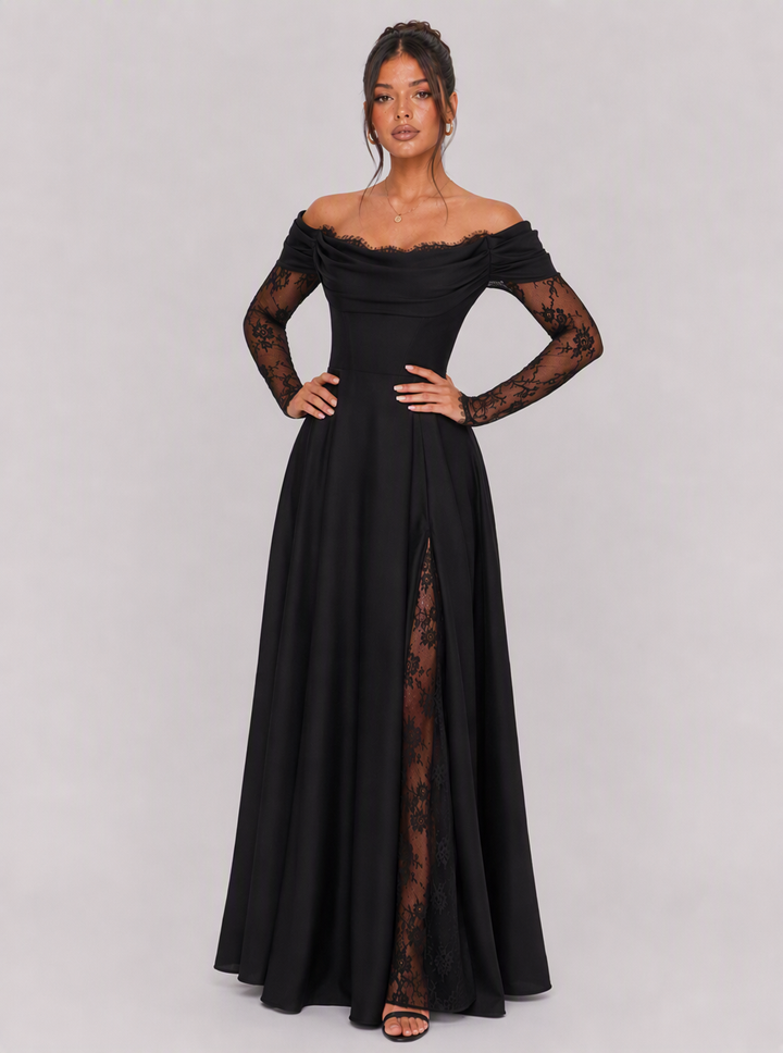 Celestine Lace Sleeve Maxi Dress