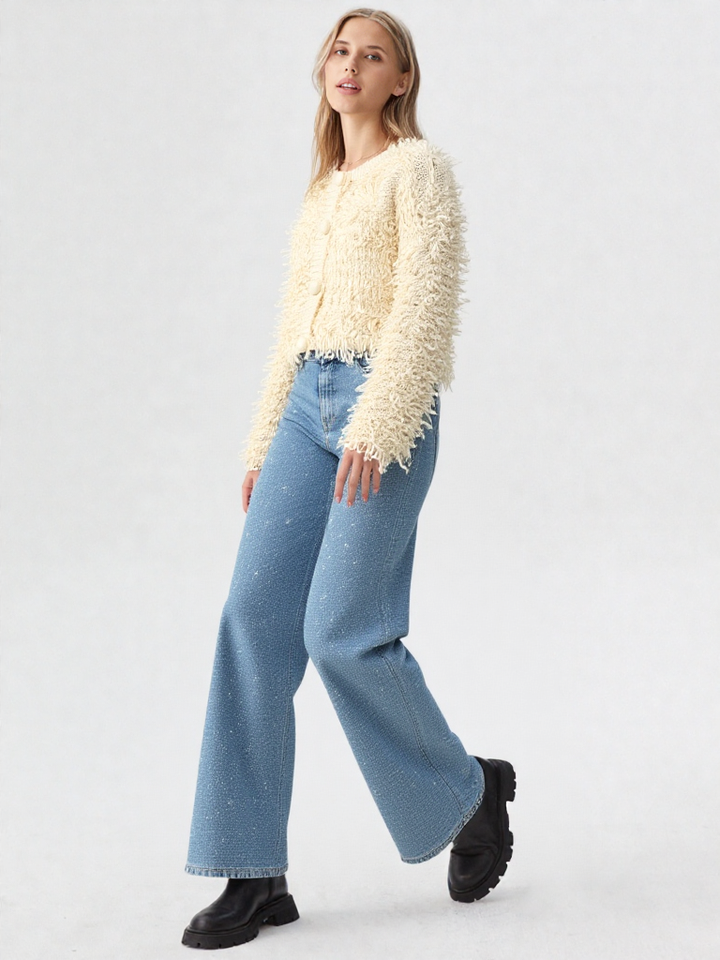 Serenity Fringe Knit Cardigan