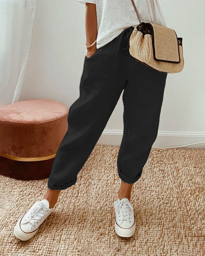 Liora - Linen Trousers