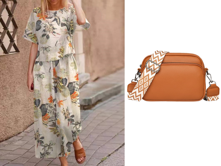 Loose Print Top ＆ Pants 2-Piece Set