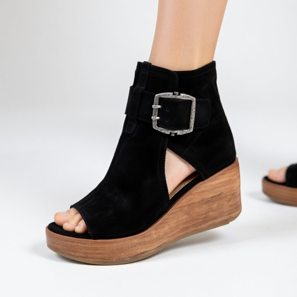 Orélisse™ | Open Wedge Ankle Boots with a Modern Design