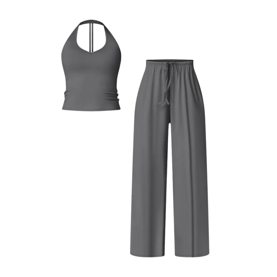 RORY™ – Active Crop Tank &amp; Wide Leg Set