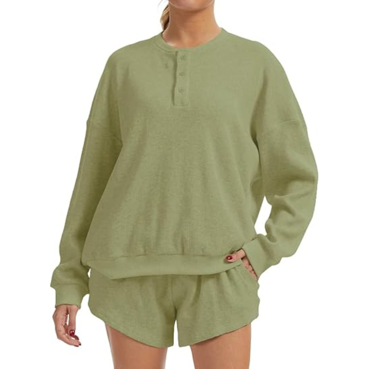 COZY™ – Waffle Knit Lounge Two-Piece Set