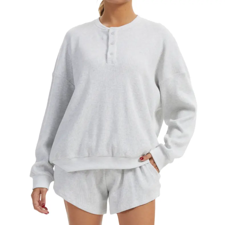 COZY™ – Waffle Knit Lounge Two-Piece Set