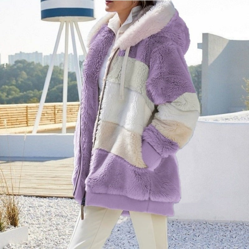 Serenity Luxe™ Oversized Plush Hooded Jacket