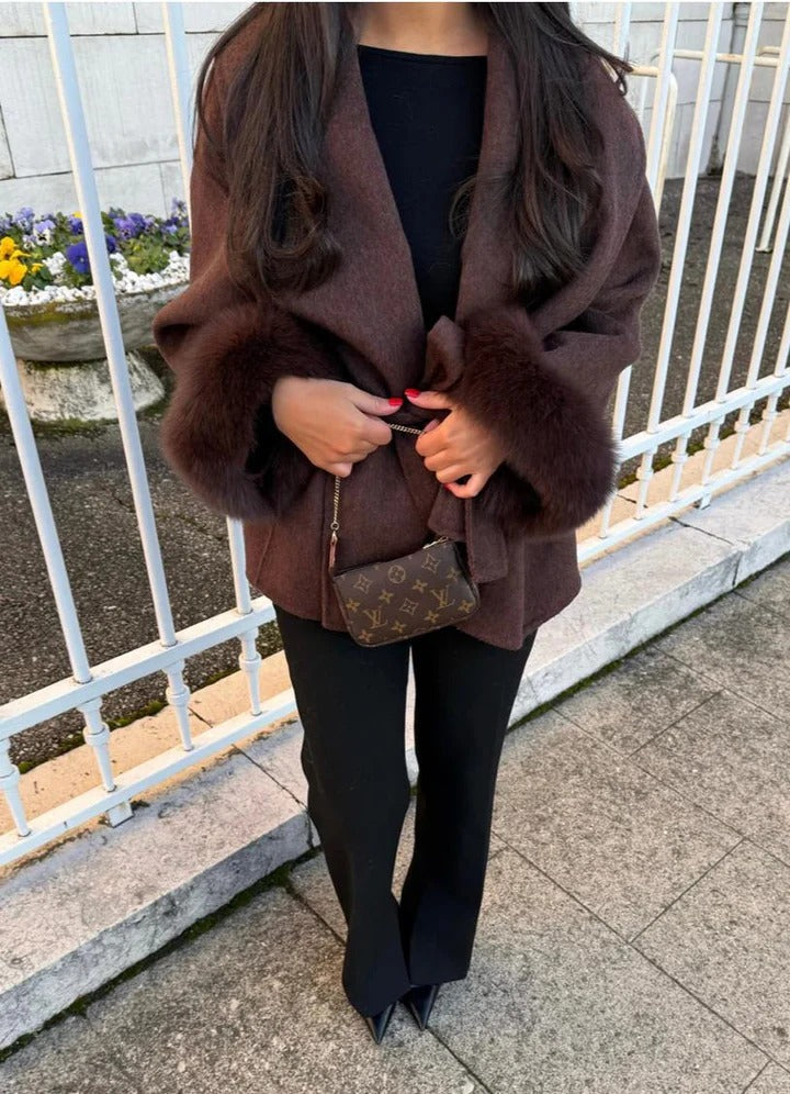 WOOLCOAT WITH FUR