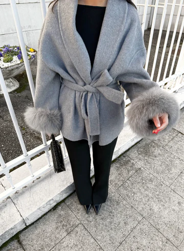WOOLCOAT WITH FUR