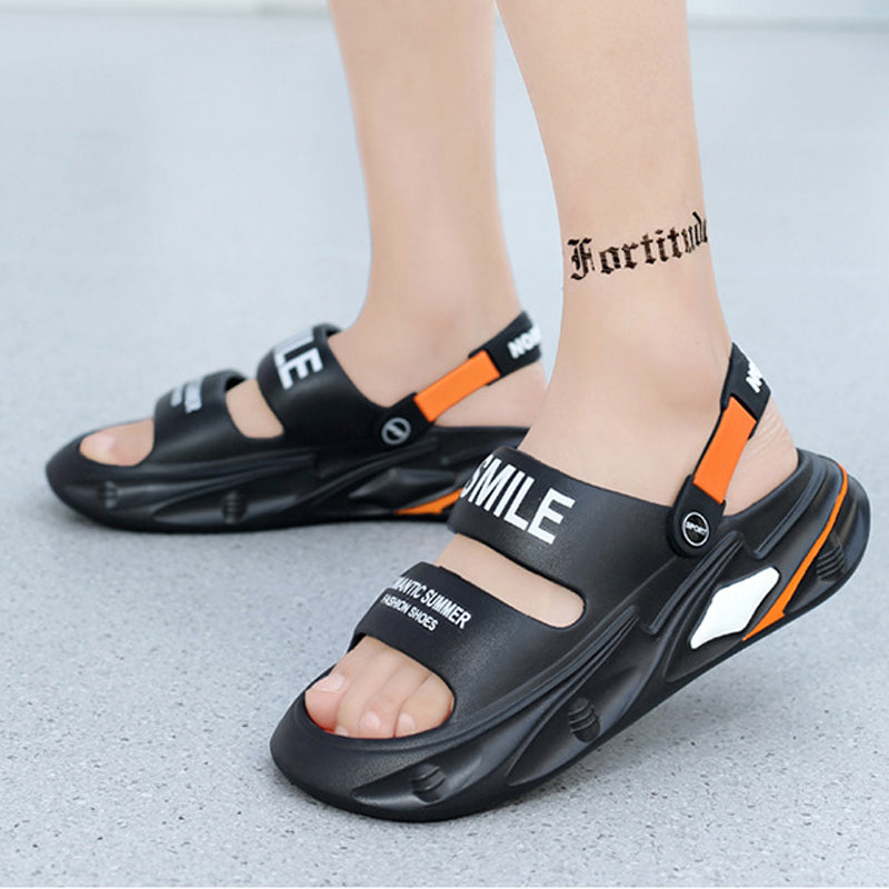 Sandals with a Thick Sole and a Soft Feel