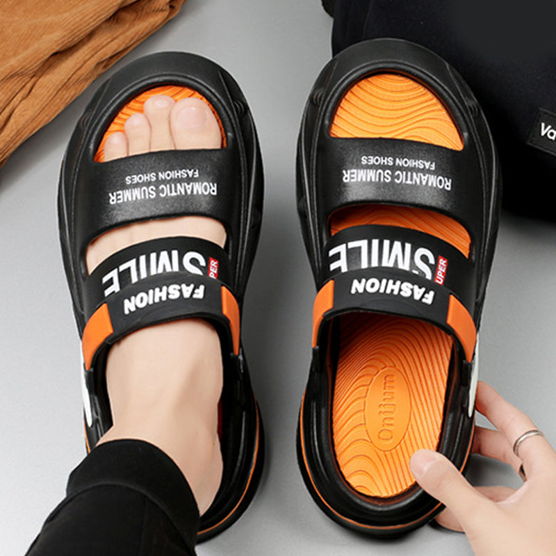 Sandals with a Thick Sole and a Soft Feel