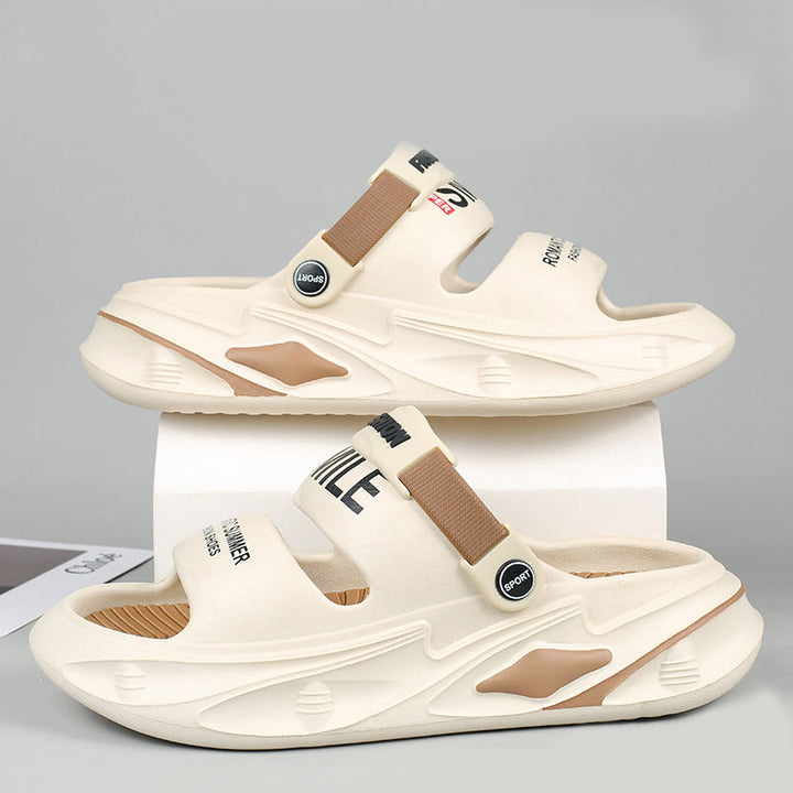 Sandals with a Thick Sole and a Soft Feel