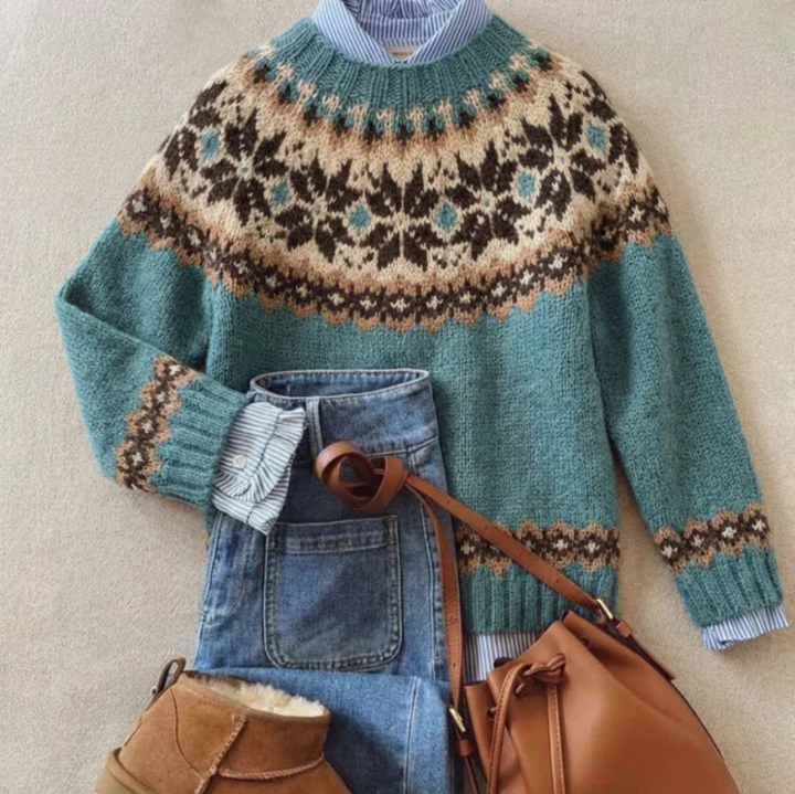 Sarah™ | Heritage Nordic Knit Sweater