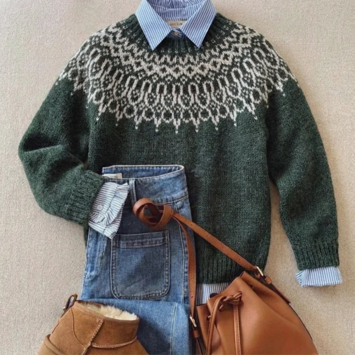 Sarah™ | Heritage Nordic Knit Sweater