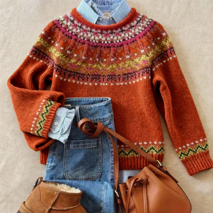 Sarah™ | Heritage Nordic Knit Sweater